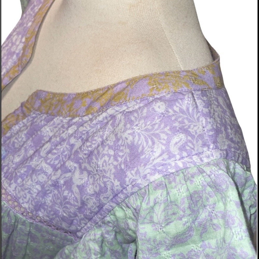 Roller Rabbit Lavender and White Midi Dress - Picture 8 of 9